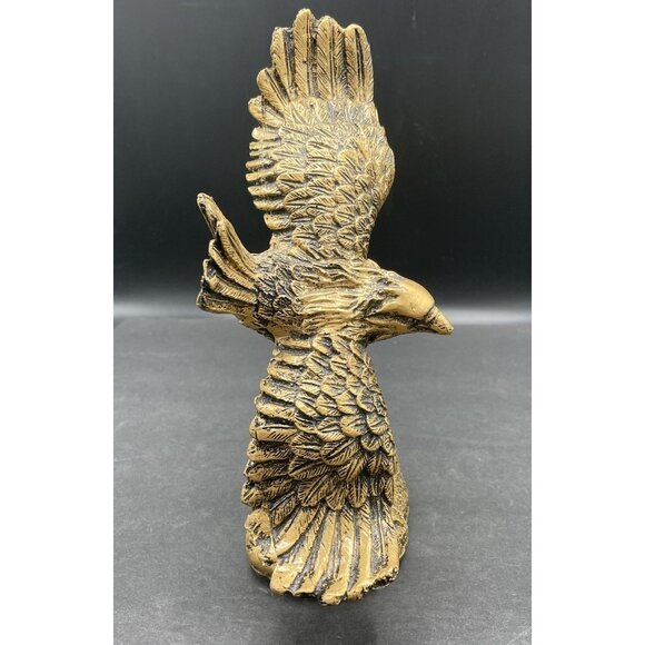 Vintage Desktop Eagle Resin Quartz Clock - Picture 4 of 6